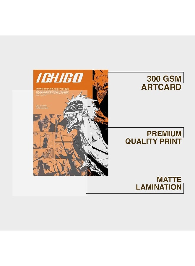 CodersParadise Paper Pack Of 6 - Anime Wall Posters 8X12 Inch (A4 Size) Included Glue Dots Wall Decor Posters Wall Art - Image 2