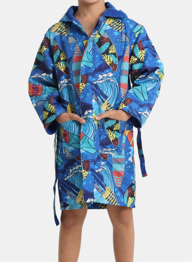 آي وير I.Wear الأولاد سوبر سيرف الأزرق رداء سباحة مقاوم للماء  - Image 1