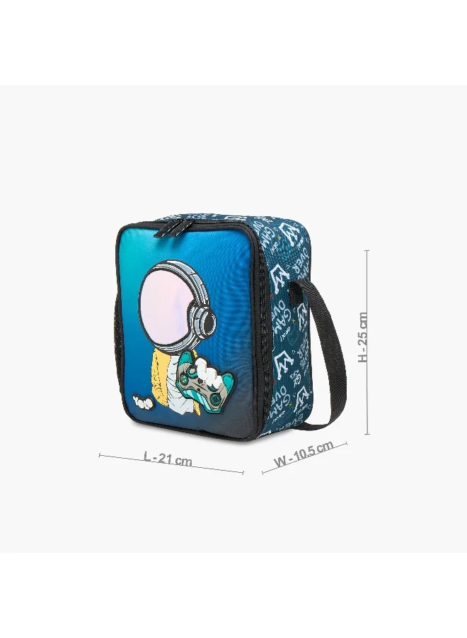 YOLO Lunch/Cooler Bag-Galactic Gamer-Boys- (Polyester) Blue \ 21X25X10.5