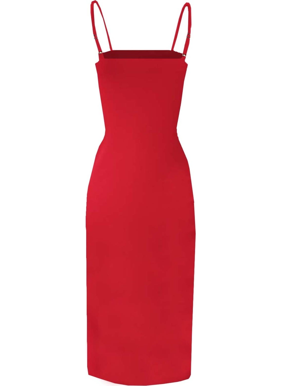 Due Stelle Women's Black Front Slit Lycra Dress - No Underwear  - Image 5