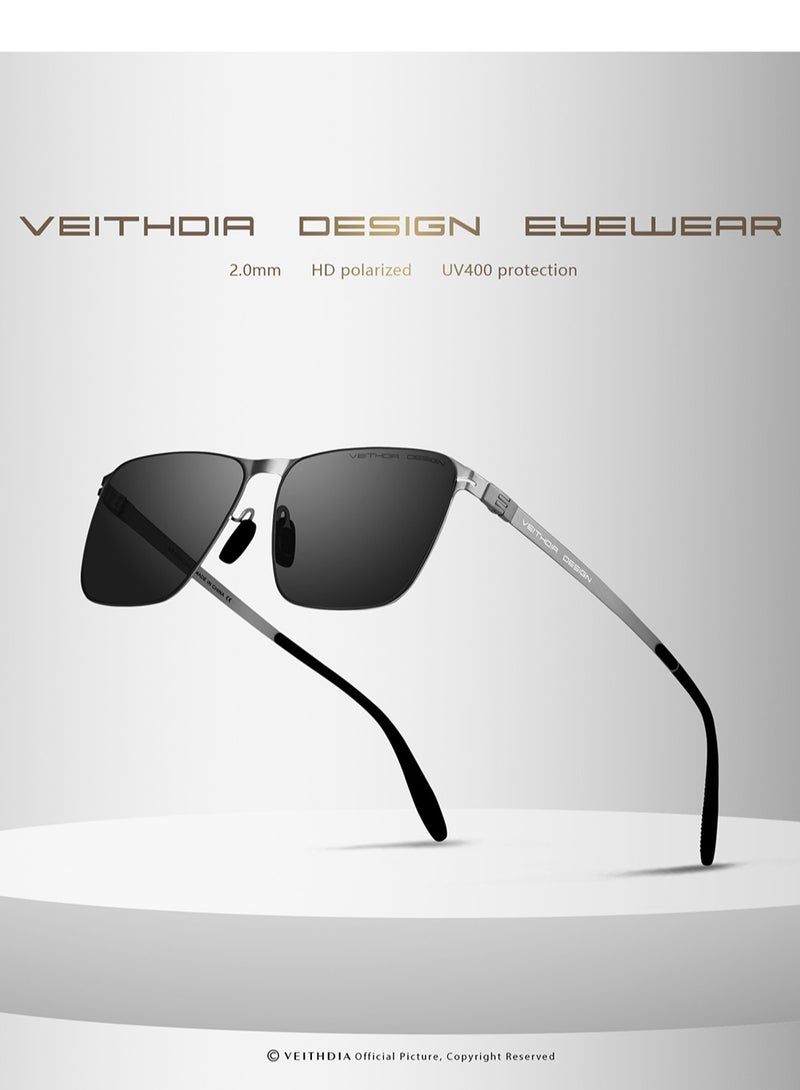 Veithdia Original VEITHDIA Sunglasses for males Polarized UV400 protection With Full Set Sun Protection Suitable for driving car Light Weight For men - Image 2