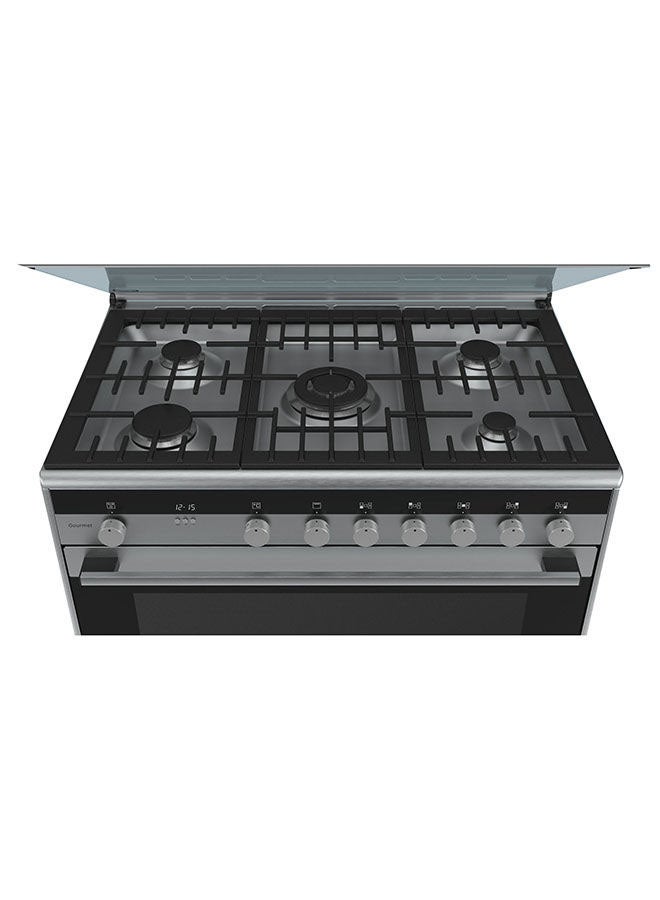 SIEMENS 5 Burner Gas Cooker 90 x 60 cm iQ100, 1 year Warranty HG73G8357M Silver - Image 4