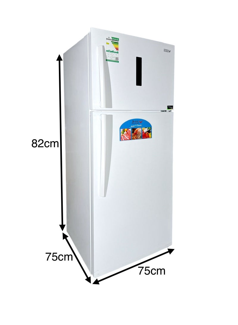 Super Classic Double Door Steam Refrigerator, 580 Liters, 20.5 Feet, White, Inverter - SPCRF-778N