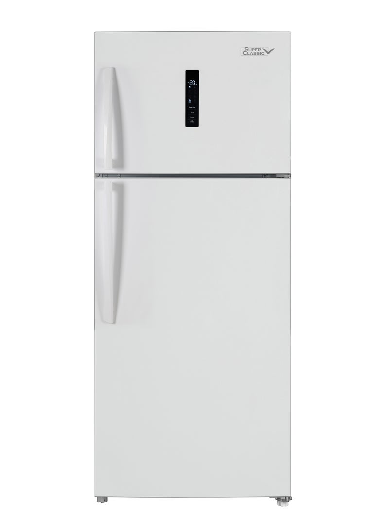 Super Classic Double Door Steam Refrigerator, 580 Liters, 20.5 Feet, White, Inverter - SPCRF-778N