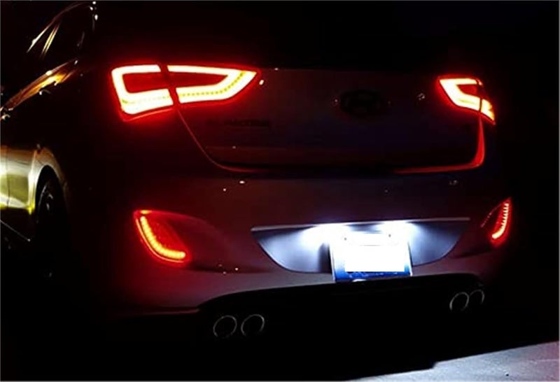 QASULER 2x LED License Plate Light for 2012-17 i30 - Image 5