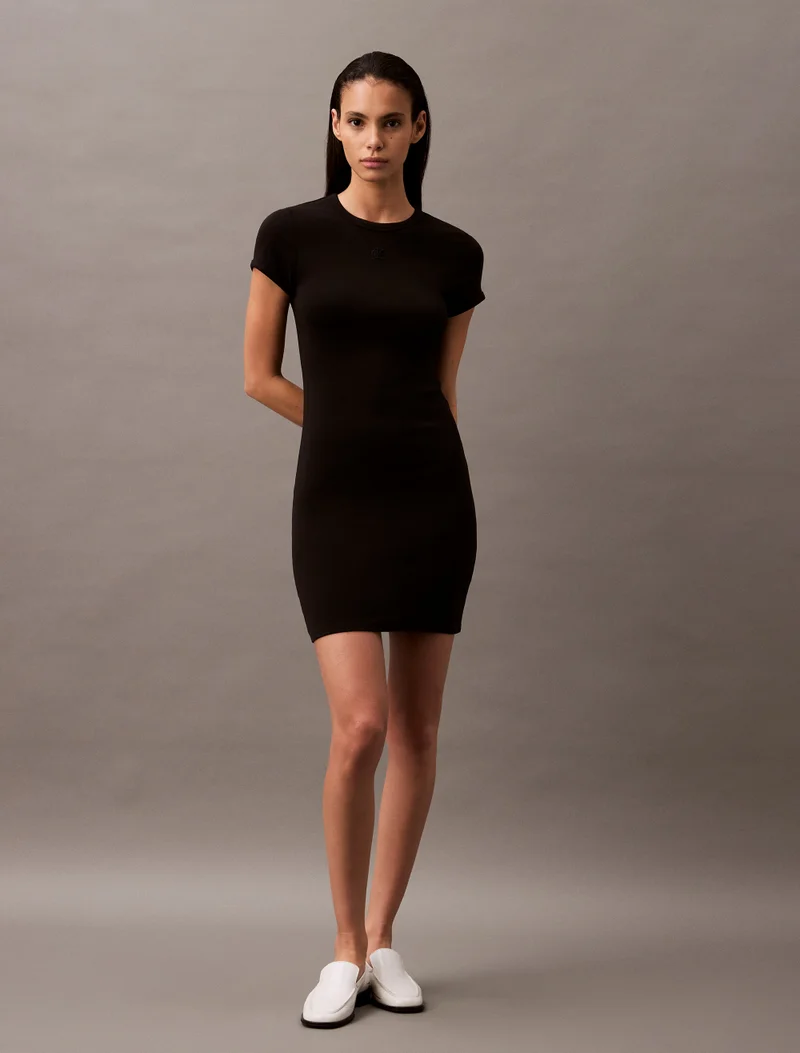 Calvin Klein Jeans Soft Stretch Cotton T-Shirt Dress