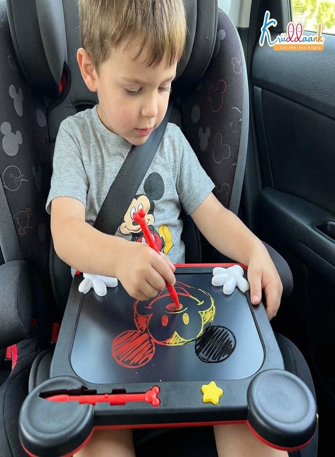 Kriiddaank Mickey Disney LCD Writing Magic Tablet 9 Inch, Electronic Drawing Pad for Kids, Toddler Travel Doodle Board, Preschool Early Education Toy, Birthday Gift for Boys & Girls 3-9 Years (Red) - Image 2