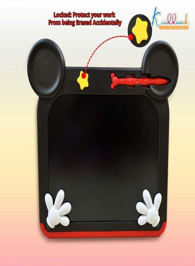 Kriiddaank Mickey Disney LCD Writing Magic Tablet 9 Inch, Electronic Drawing Pad for Kids, Toddler Travel Doodle Board, Preschool Early Education Toy, Birthday Gift for Boys & Girls 3-9 Years (Red) - Image 5