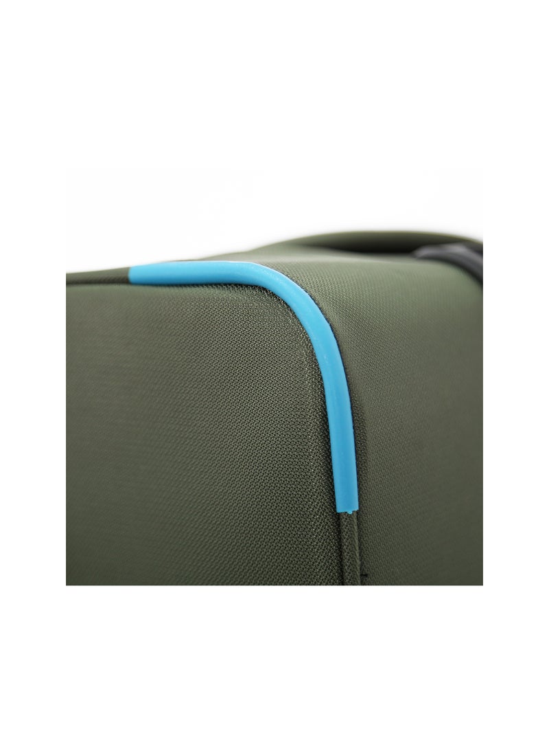 GIORDANO Softside Luggage Spinner Trolley Bag 3 Pieces Set,Green (S-20",M-24",L-28")  - Image 5