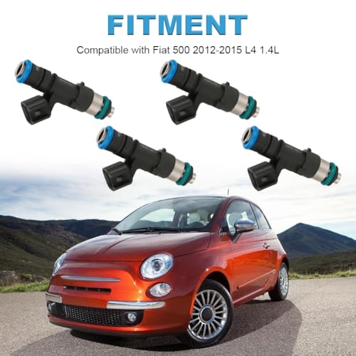 JDMON Fuel Injectors Compatible with Fiat 500 20121013 2014 2015 L4 14L Replacement for FJ1135 8002171N 8002171N 4892844AA RL892844AA - Image 3