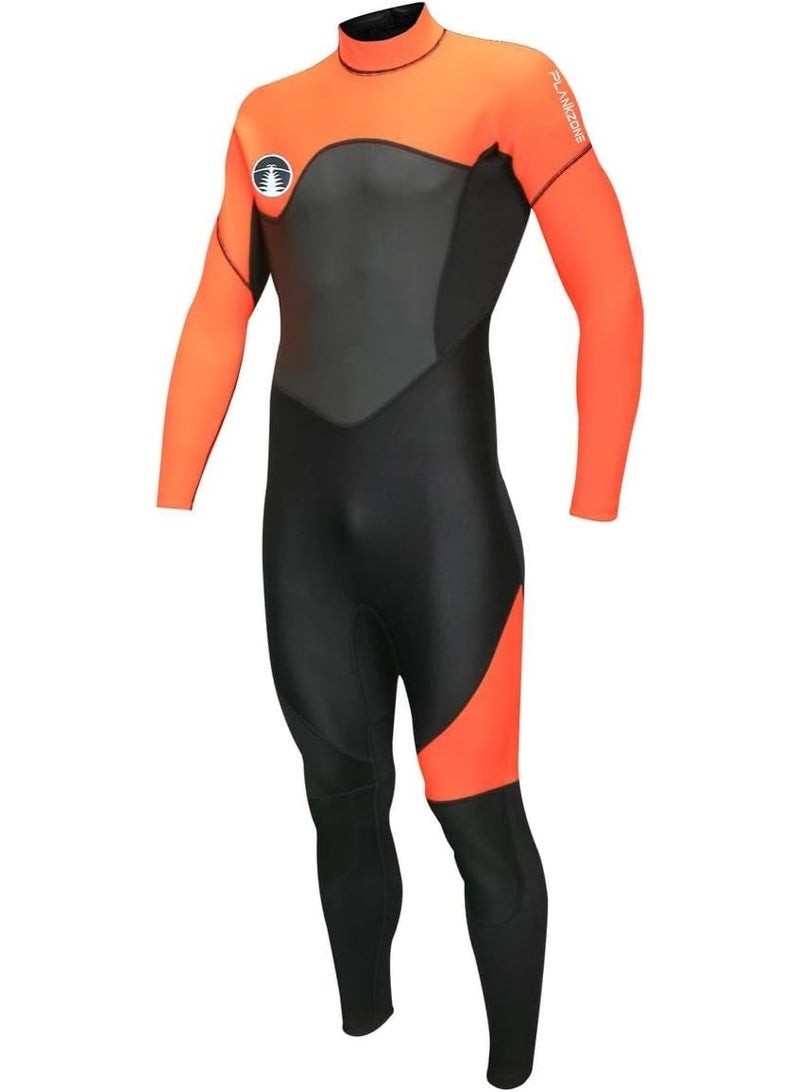 Plankzone 3MM Neoprene Super Stretch Full Body Wetsuit, Back Zipper, UV Protection, for Spearfishing, Snorkeling, Surfing, Scuba Diving - Image 4