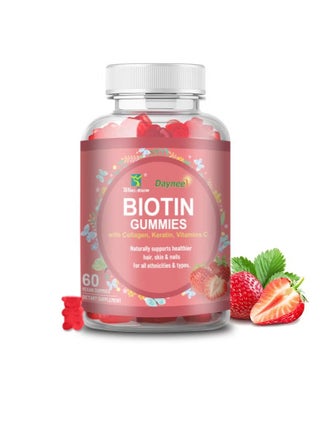 Biotin Gummies With Collagen Vitamins, Gluten Free Vegan Skin And Nails Care Supplements Vitamins, Non GMO Vitamin B And C Chewable Gummies For Healthy Hair, Skin, And Nails - pzsku/ZFCEF540FE74769455865Z/45/_/1719664615/fad14a4d-7b74-46d4-817c-d23b63f33156