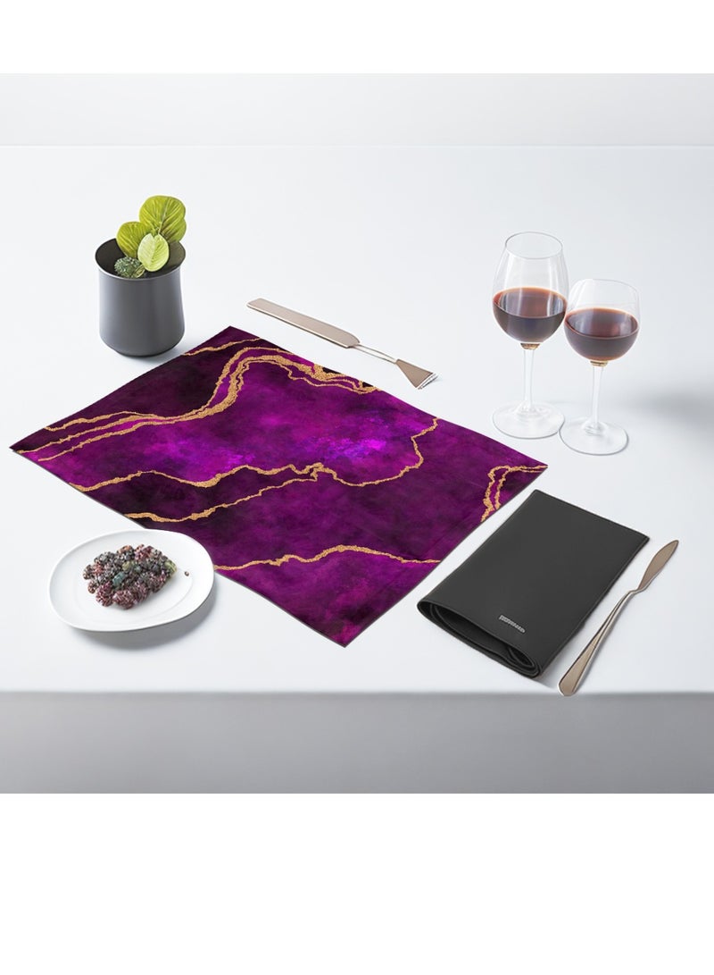 RIZARIES Purple Abstract Table Mats - Image 2
