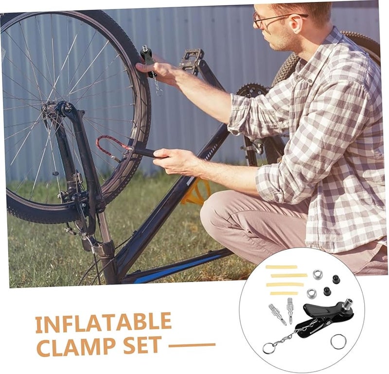 مجموعة محول صمام الدراجة النحاسية لمضخة نفخ إطارات الدراجة الهوائية والدراجة النارية - Image 3