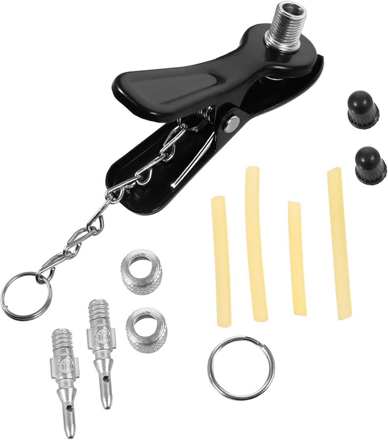 مجموعة محول صمام الدراجة النحاسية لمضخة نفخ إطارات الدراجة الهوائية والدراجة النارية - Image 2