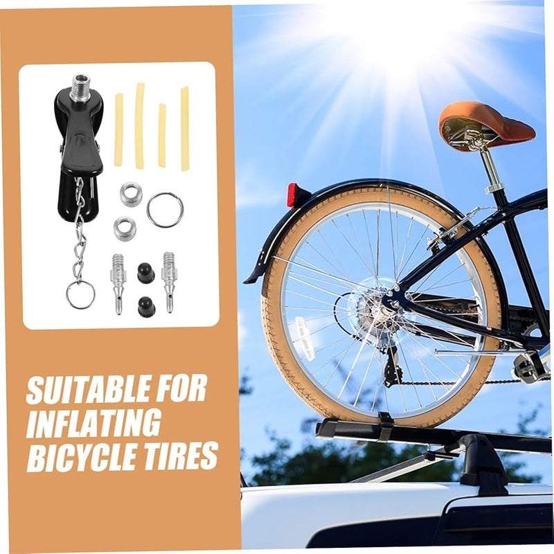 مجموعة محول صمام الدراجة النحاسية لمضخة نفخ إطارات الدراجة الهوائية والدراجة النارية - Image 5