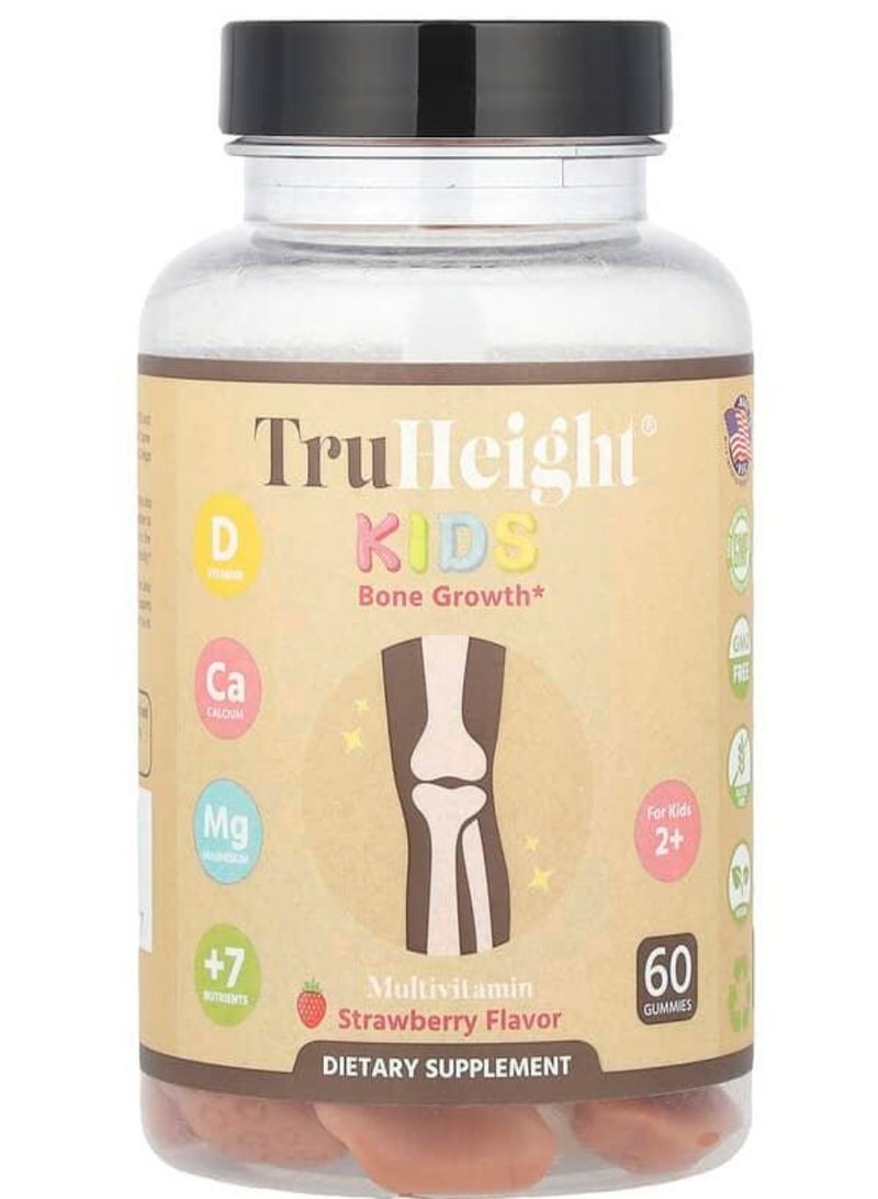 TruHeight  Kids Bone Growth* Multivitamin Strawberry Flavor 60 Gummies - Image 1