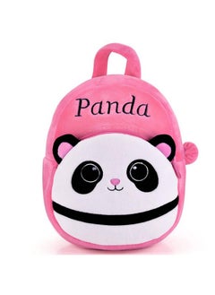 DZert DZert Panda Kids School Bag Soft Plush Backpacks Cartoon Boys Girls Baby (2-5 Years) Pink  - Image 2