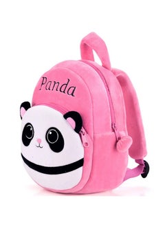 DZert DZert Panda Kids School Bag Soft Plush Backpacks Cartoon Boys Girls Baby (2-5 Years) Pink  - Image 1