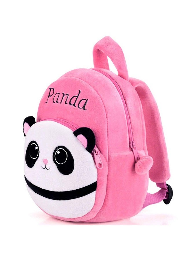DZert DZert Panda Kids School Bag Soft Plush Backpacks Cartoon Boys Girls Baby (2-5 Years) Pink  - Image 1
