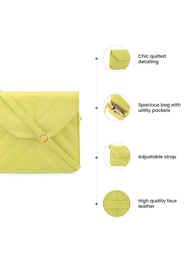 Fastrack Quilted Sling Bag for Women, Ladies and Girls with Adjustable Strap - Image 2