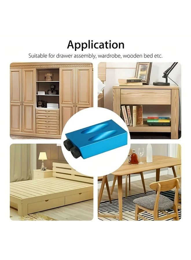 CIICII 14pcs Woodworking Tools 15 Degree Angle Drill Guide Set Pocket Oblique Hole Screw Jig Locator - Image 3