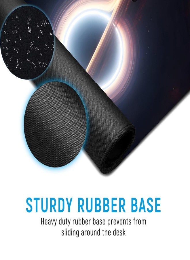 Blackhole XL Extended Gaming Mouse Pad | XXL Large Desk Mat 60x30cm for Laptop & PC | Non-Slip Rubber Base, Waterproof, Durable & Smooth Surface | Office, Gaming & Study - Image 3