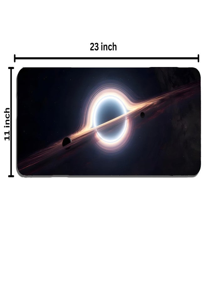 Blackhole XL Extended Gaming Mouse Pad | XXL Large Desk Mat 60x30cm for Laptop & PC | Non-Slip Rubber Base, Waterproof, Durable & Smooth Surface | Office, Gaming & Study - Image 2