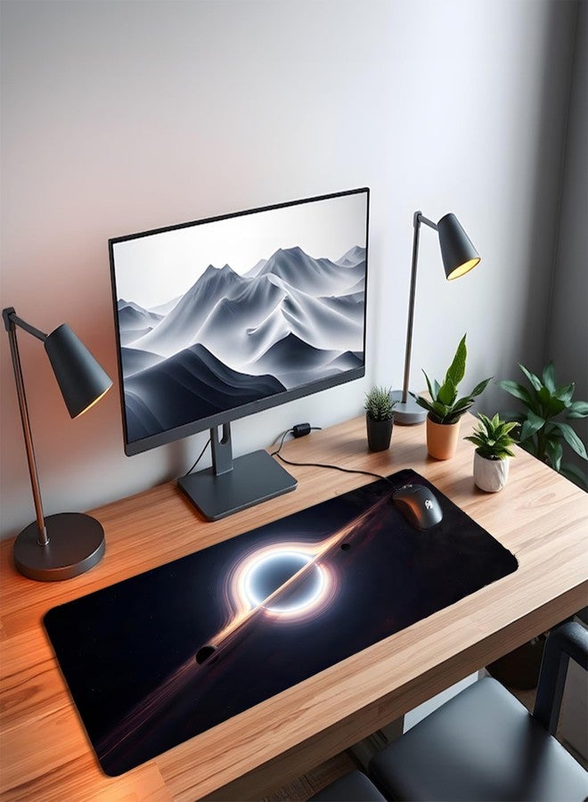 Blackhole XL Extended Gaming Mouse Pad | XXL Large Desk Mat 60x30cm for Laptop & PC | Non-Slip Rubber Base, Waterproof, Durable & Smooth Surface | Office, Gaming & Study - Image 5