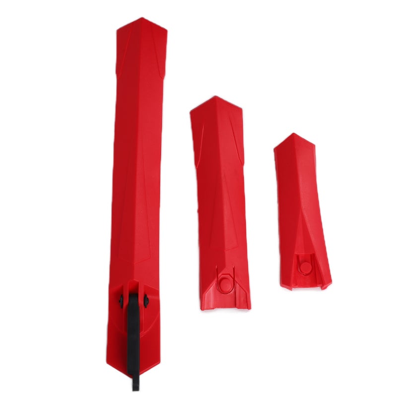 Bike Mud Guard Resilient Plastic Cleanable Bicycle Components for Riding CyclingRed - Image 5