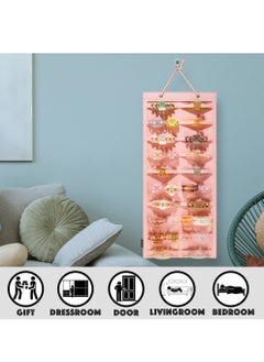 Excefore Hanging Claw Clip Organizer, Large Claw Clip Holder Organizer, Wall-Mount Hair Claw Stand Display Holder, Claw Clips Holder and Storage for Lady Women Teen Girls (Pink)  - Image 4
