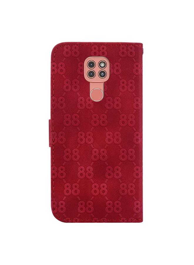 اس-توب جراب لهاتف Motorola Moto G9 Play / E7 Plus، جراب هاتف جلدي مزدوج منقوش على شكل 8 - Image 3