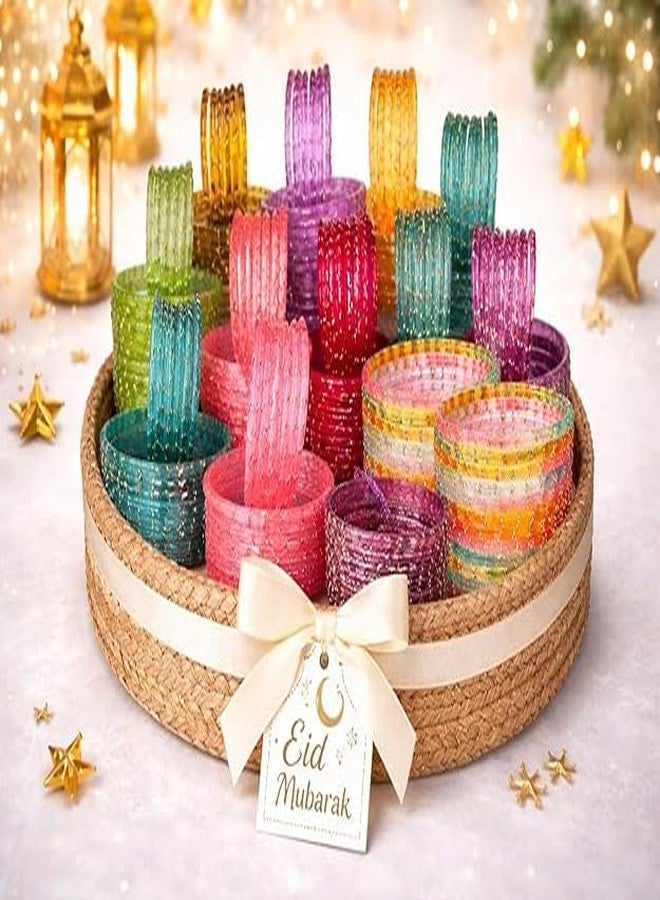BANGLESKART Women's Eid Special Designer Glass Bangles Set (12 Chudi Each) Multicolor Traditional Indian Choodiyan Multi - Image 5