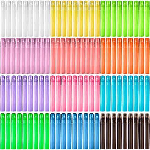Patelai 108 Pieces 10 ml Spray Bottles Plastic Perfume Bottles Empty Fine Mist Perfume Bottle for Essential Oils SuppliesAssorted Color - Image 2