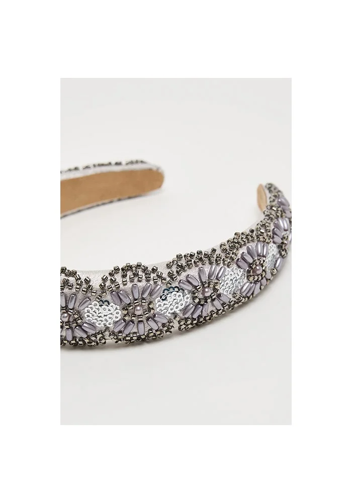 R&b  Embellished Wide Headband for Women | Best Price UAE