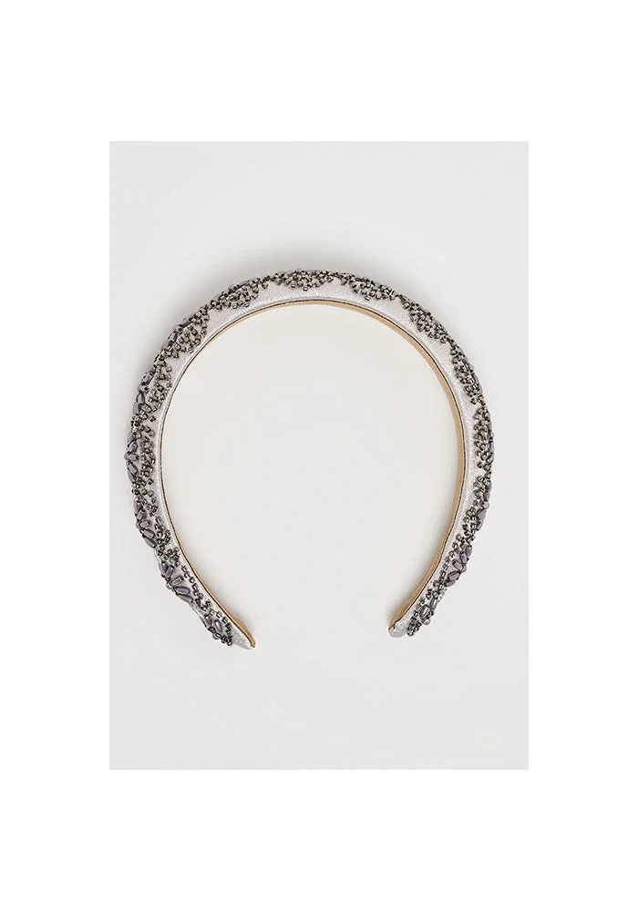 R&b  Embellished Wide Headband for Women | Best Price UAE