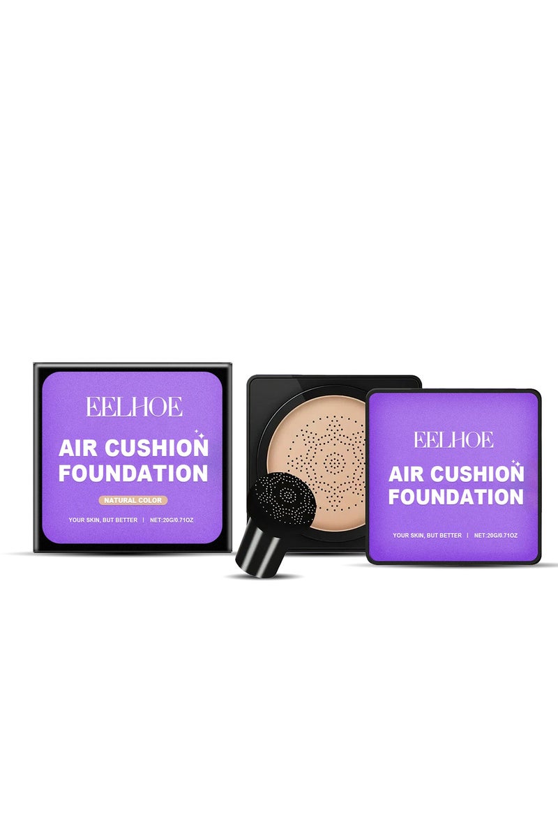 EELHOE Air Cushion Foundation, Serentia Cream Flawless Radiant Skin Instantly, Serenita BB Cream Korean, Weightless Air Dry CC Creams, Glass Skin Korean Coverage Foundation, Moisturizing, Long Lasting Waterproof Matte - Image 1