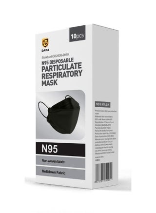 N95 DISPOSABLE PARTICULATE RESPIRATORY FACE MASK 10pcs (color may vary)