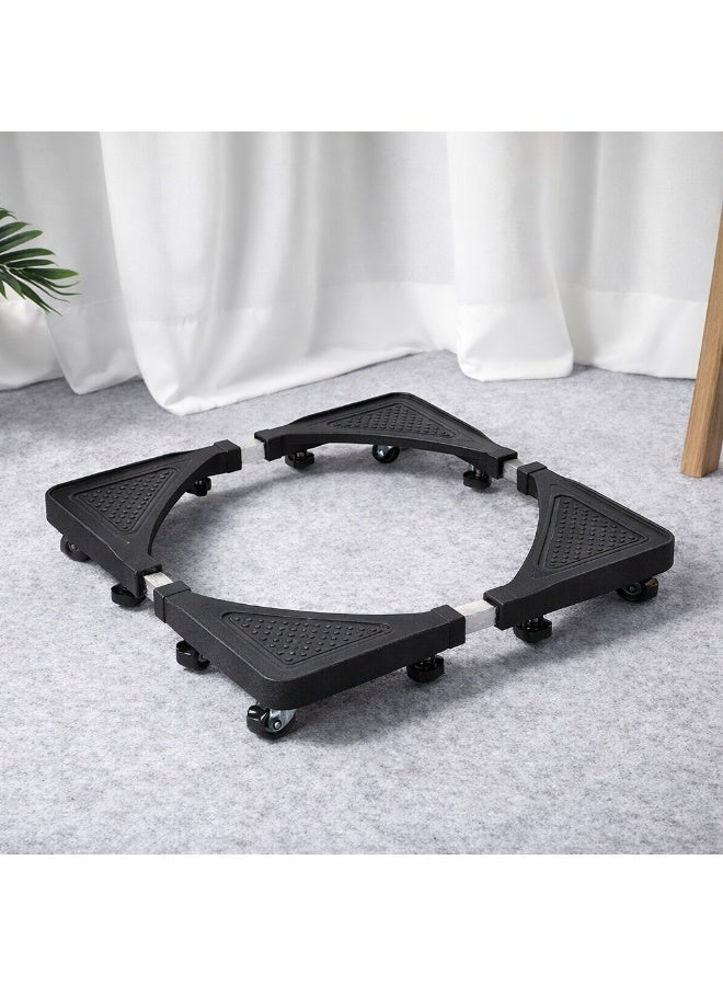 Adjustable Movable Base Stand for Washing Machine, Refrigerator & Appliances | Heavy Duty Metal Frame with Brake Wheels | Anti-Vibration, Anti-Rust & Anti-Moisture Platform – 138 kg Load Capacity - Image 4