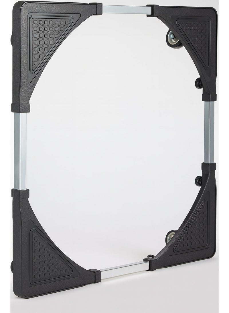 Adjustable Movable Base Stand for Washing Machine, Refrigerator & Appliances | Heavy Duty Metal Frame with Brake Wheels | Anti-Vibration, Anti-Rust & Anti-Moisture Platform – 138 kg Load Capacity - Image 5