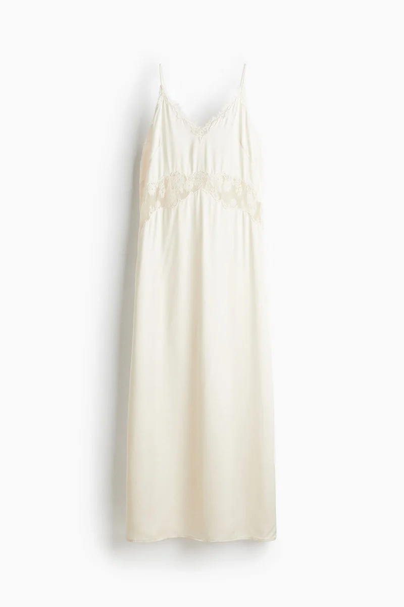 H&M Lace-trimmed strappy dress