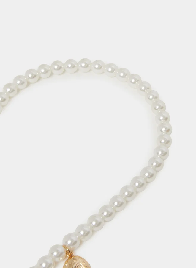 ستايلي عقد Sea Charm باللؤلؤ الصناعي