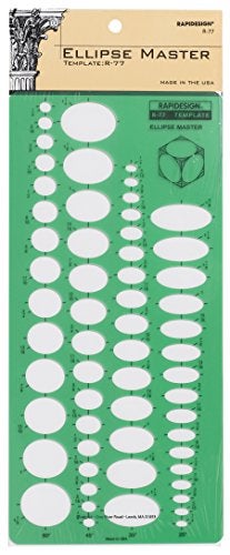 Rapidesign Ellipse Master Template, 1 Each (R77) - Image 2