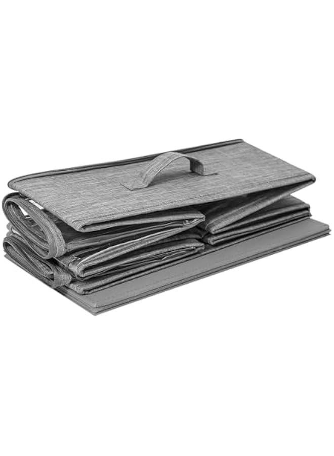 HOOKOR 2 Pack Underbed Storage Container Bins with Lids, Under Bed Storage Organizer with Sturdy Handles Sidewalls Bottom, Foldable Clothes Bag Large (Type B (2 Pack)) - Image 3