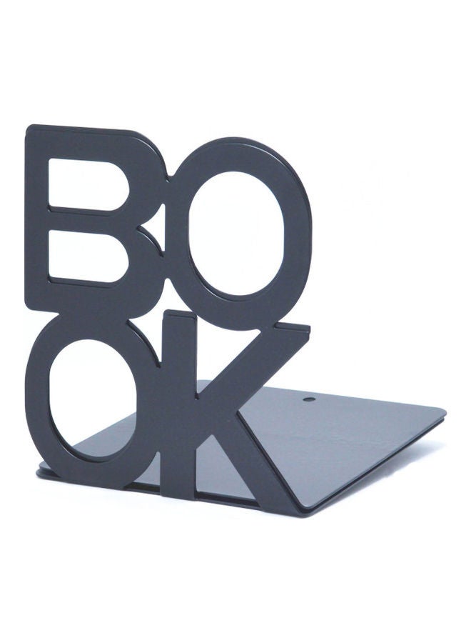 NIBEMINENT Metal Non-Slip Decorative Book Holder Black