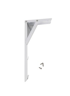 LAWAZIM Bracket - 30x13.5cm White - Heavy Duty Space-Saving One-Touch Adjustable Foldable Wall Shelf Bracket for Wall-Mounted Storage, DIY, Utility Room, Kitchen, Garage, and RV Shelving Solutions  - Image 3