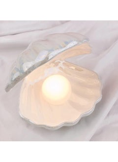 General Ins Japanese ceramic shell pearl night light ribbon mermaid fairy shell night light bedside home decoration  - Image 2