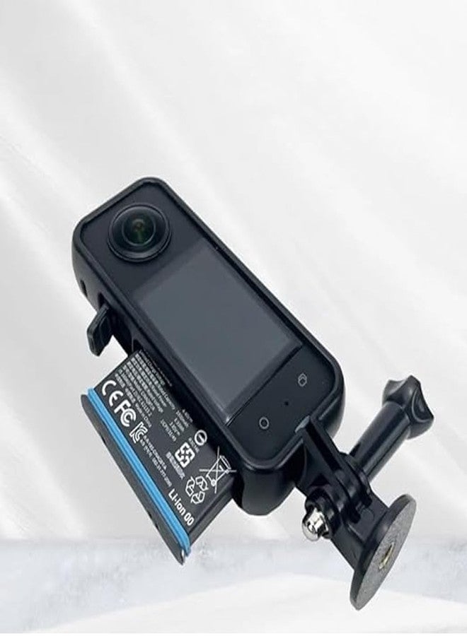 Action Pro Plastic Protective Frame Border Case and Adapter Mount Compatible with Insta360 One X3 Action Camera Accessories (Black) - Image 5