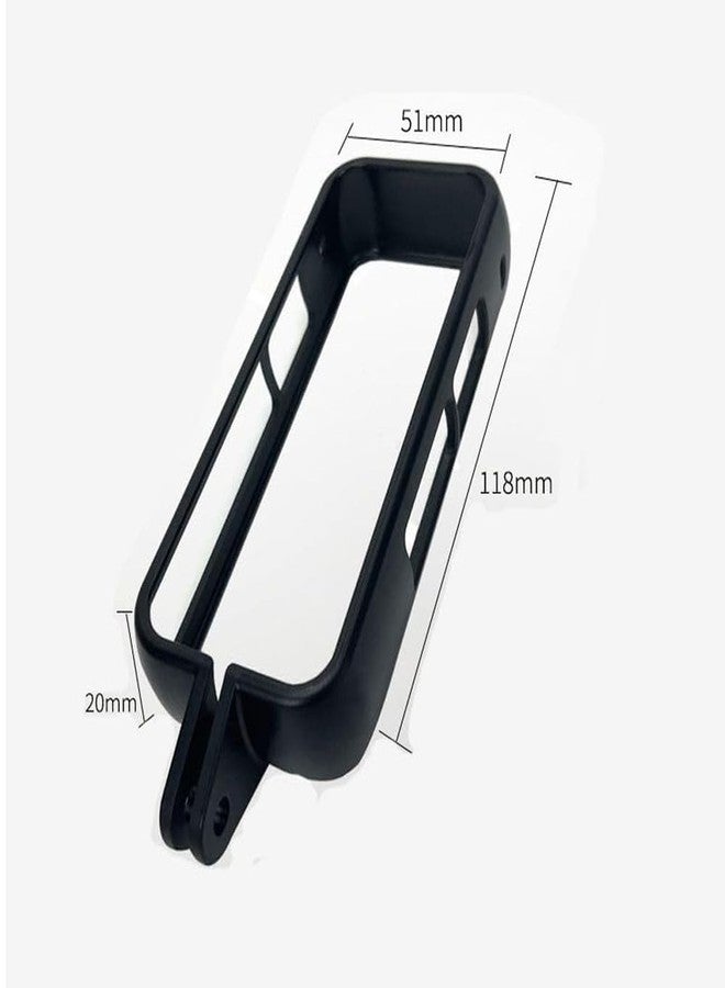 Action Pro Plastic Protective Frame Border Case and Adapter Mount Compatible with Insta360 One X3 Action Camera Accessories (Black) - Image 2
