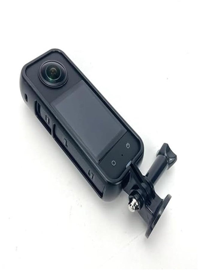 Action Pro Plastic Protective Frame Border Case and Adapter Mount Compatible with Insta360 One X3 Action Camera Accessories (Black) - Image 4
